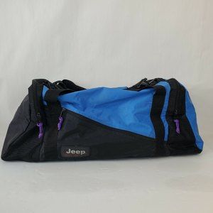 Vintage Jeep Duffle Bag Blue/Purple 1990s Travel Equipment Duffle Gym Bag